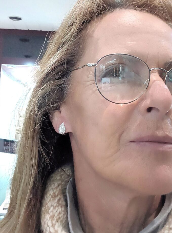 Pendientes 1784 Oro Blanco