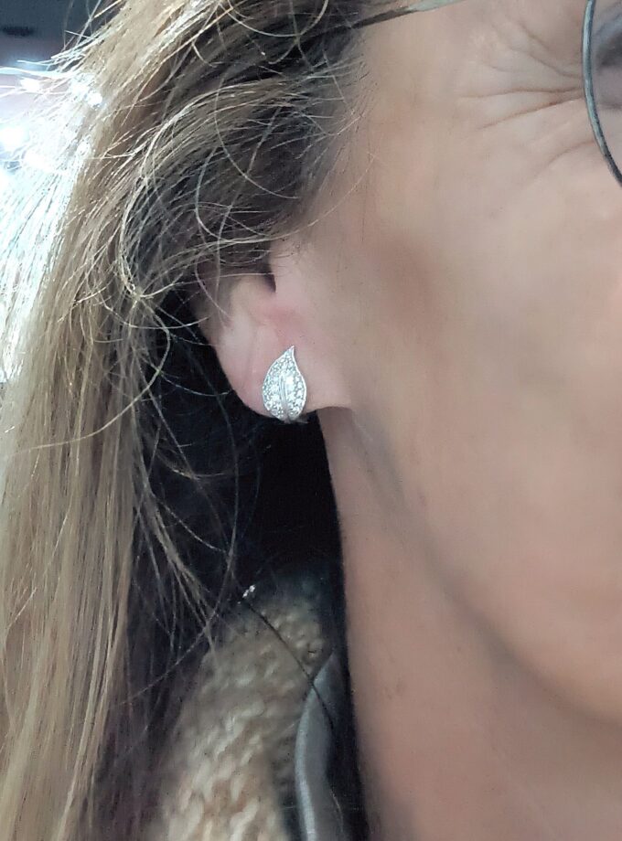 Pendientes 1784 Oro Blanco
