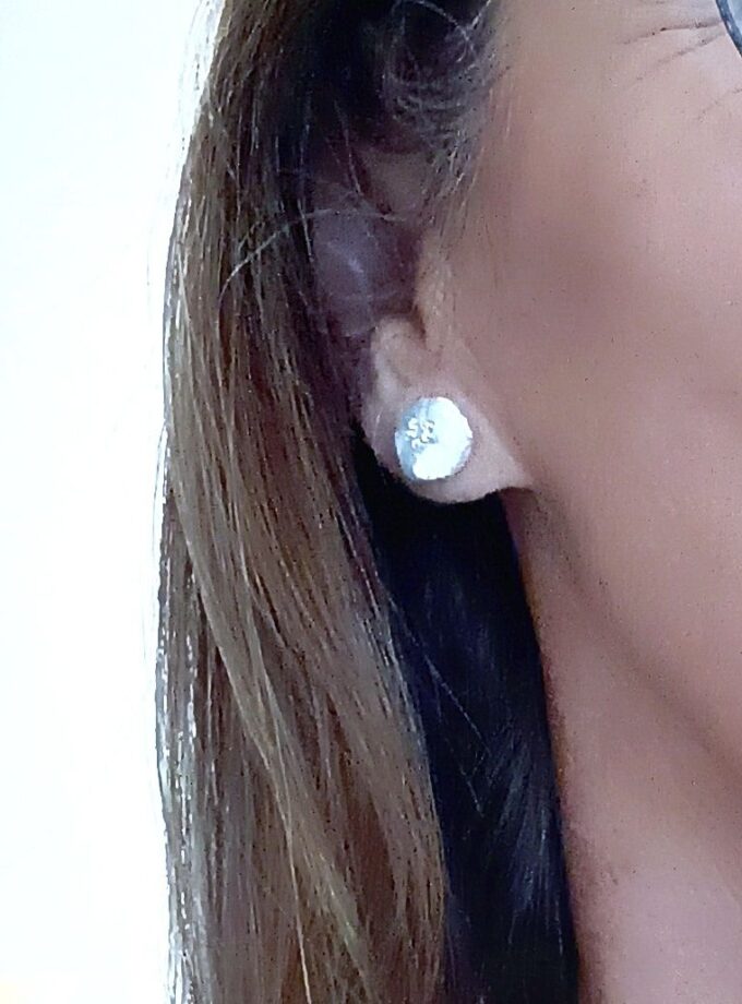 Pendientes 2786 Plata Roseta circ
