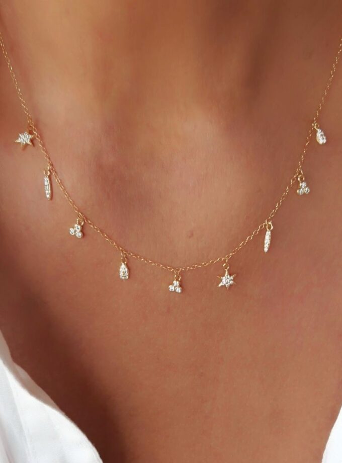Collar 1379 golden-rosa
