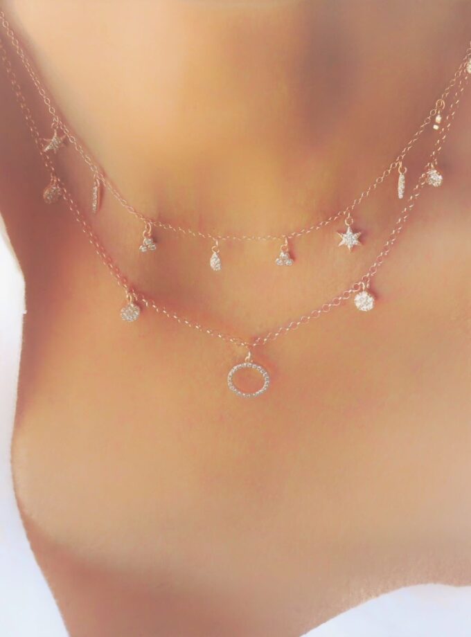 Collar 1379 golden-rosa