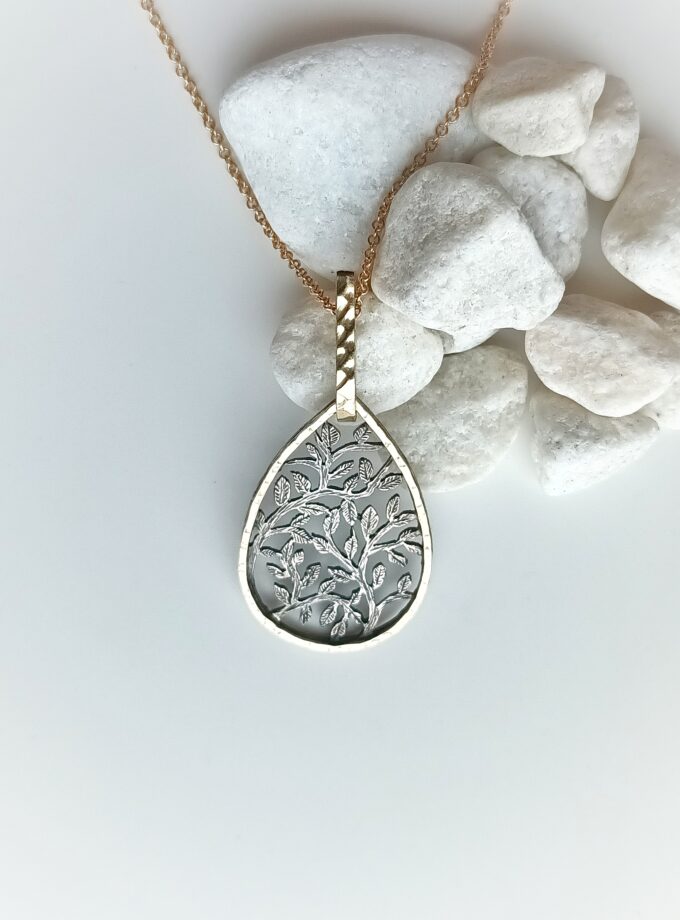 Colgante Styliano 3077 Plata y oro
