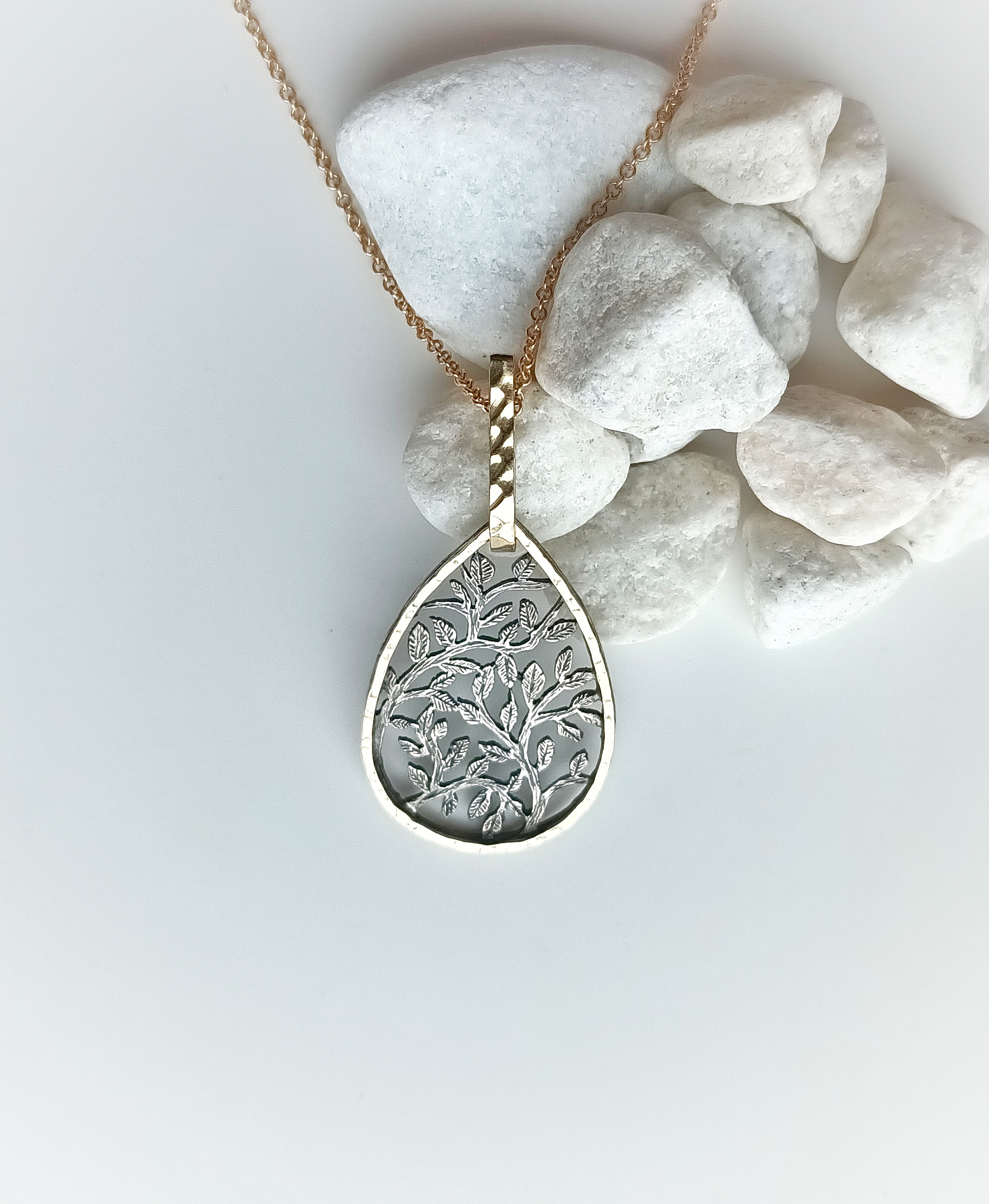Colgante Styliano 3077 Plata y oro