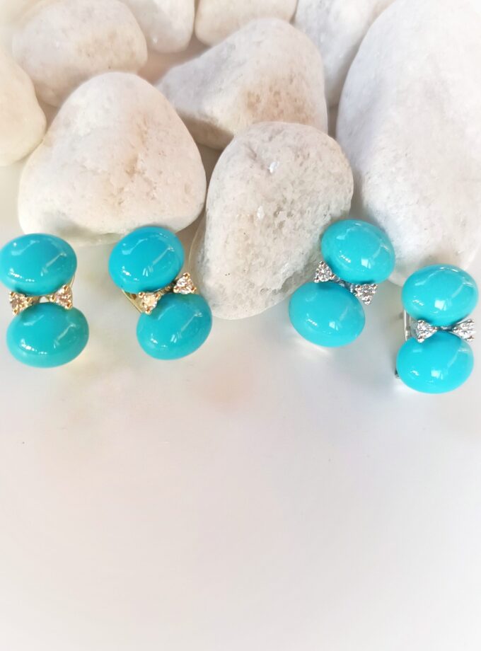 Pendientes 3629 oro y oro blanco