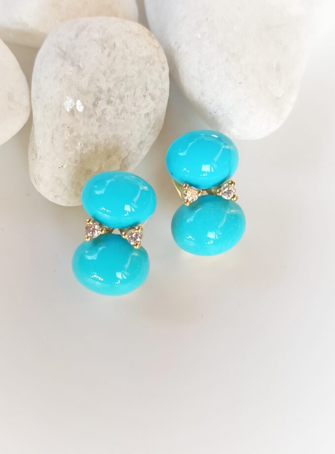 Pendientes 3629 oro y oro blanco