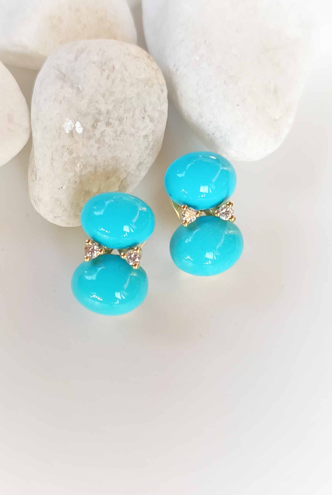 Pendientes 3629 oro y oro blanco - Imagen 3