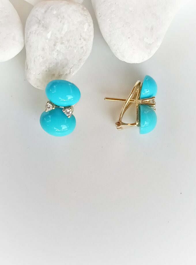 Pendientes 3629 oro y oro blanco
