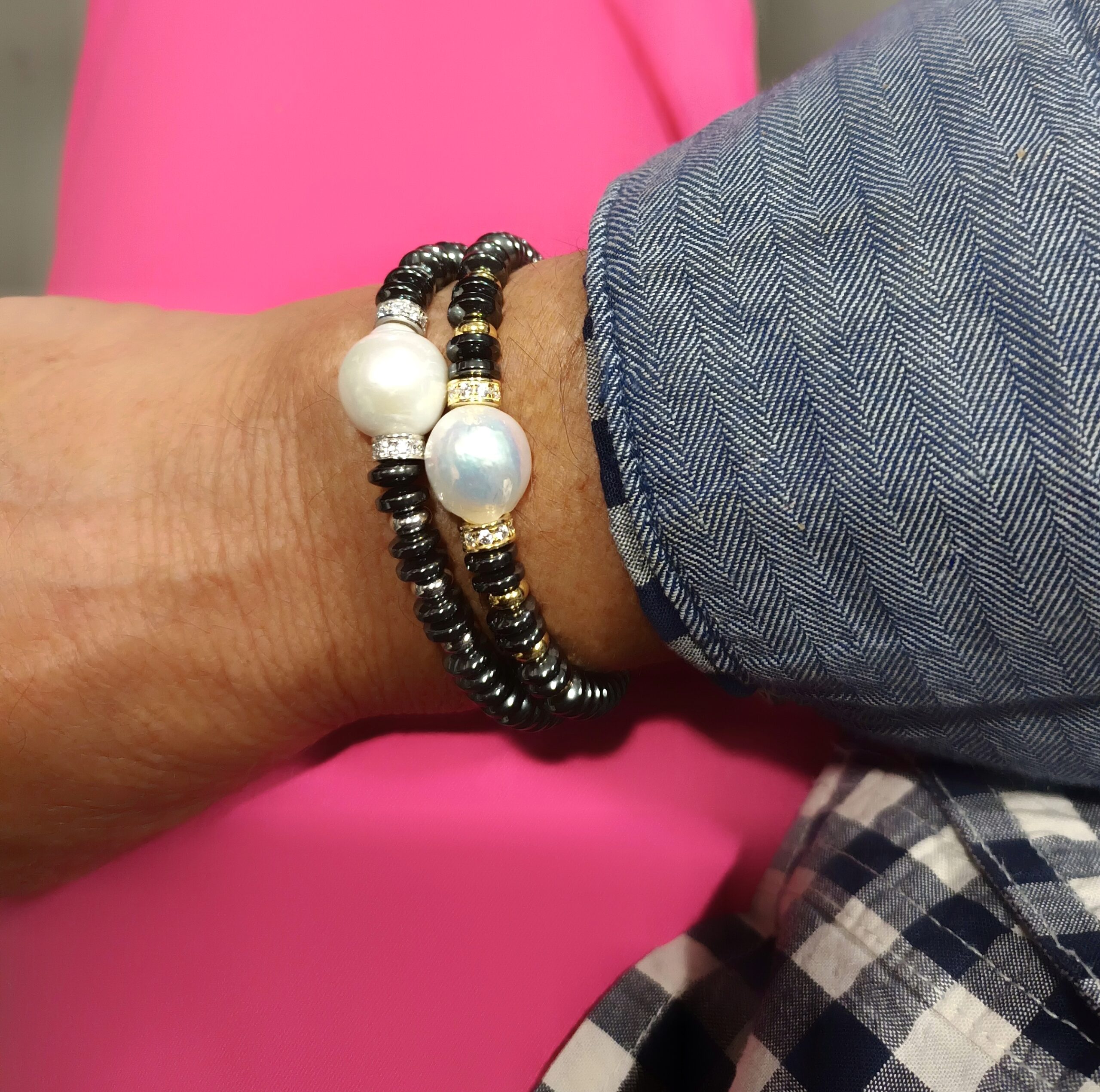 Pulsera 3833-3834-3835 elástica perla - Imagen 2