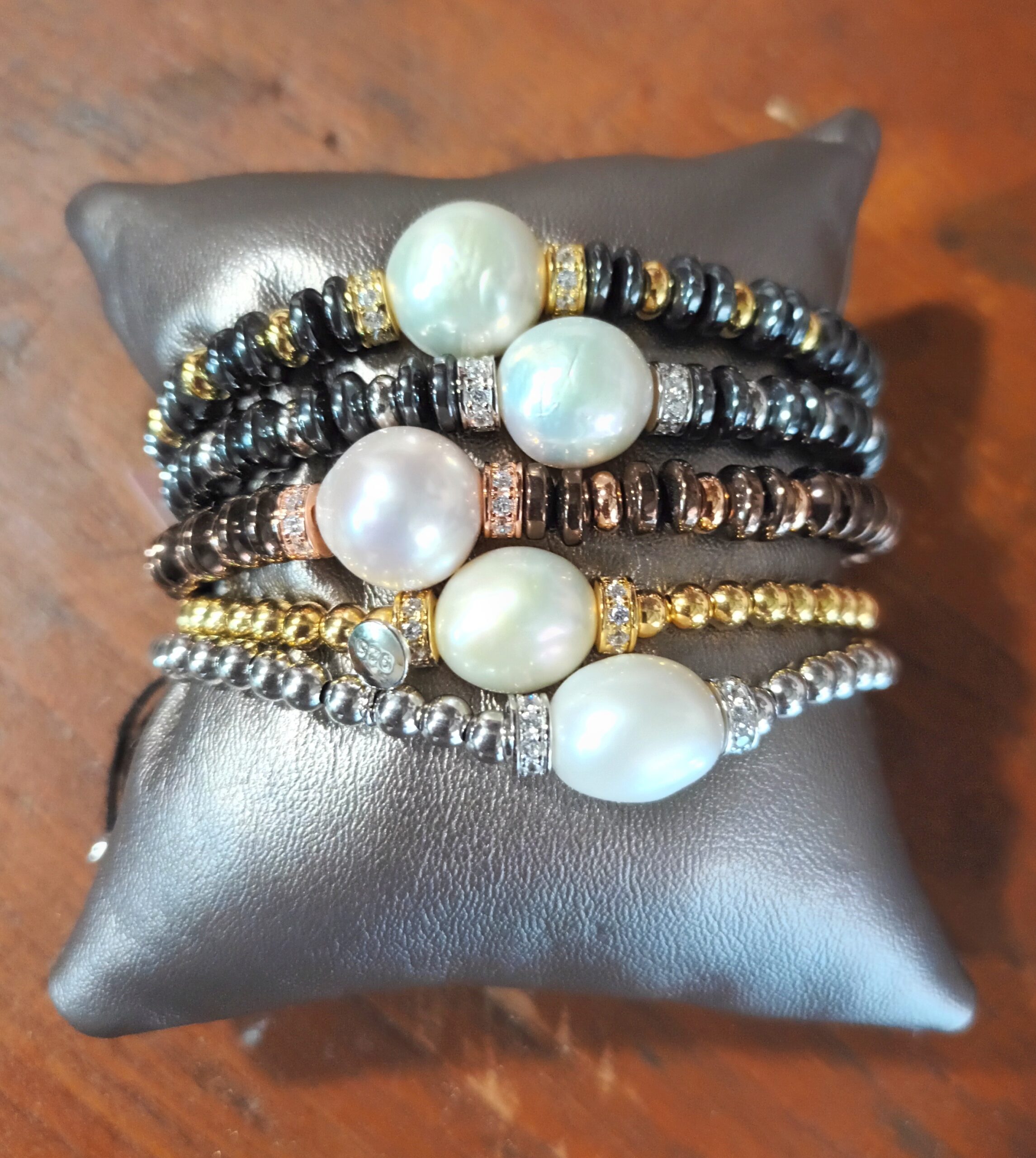 Pulsera 3833-3834-3835 elástica perla - Imagen 6
