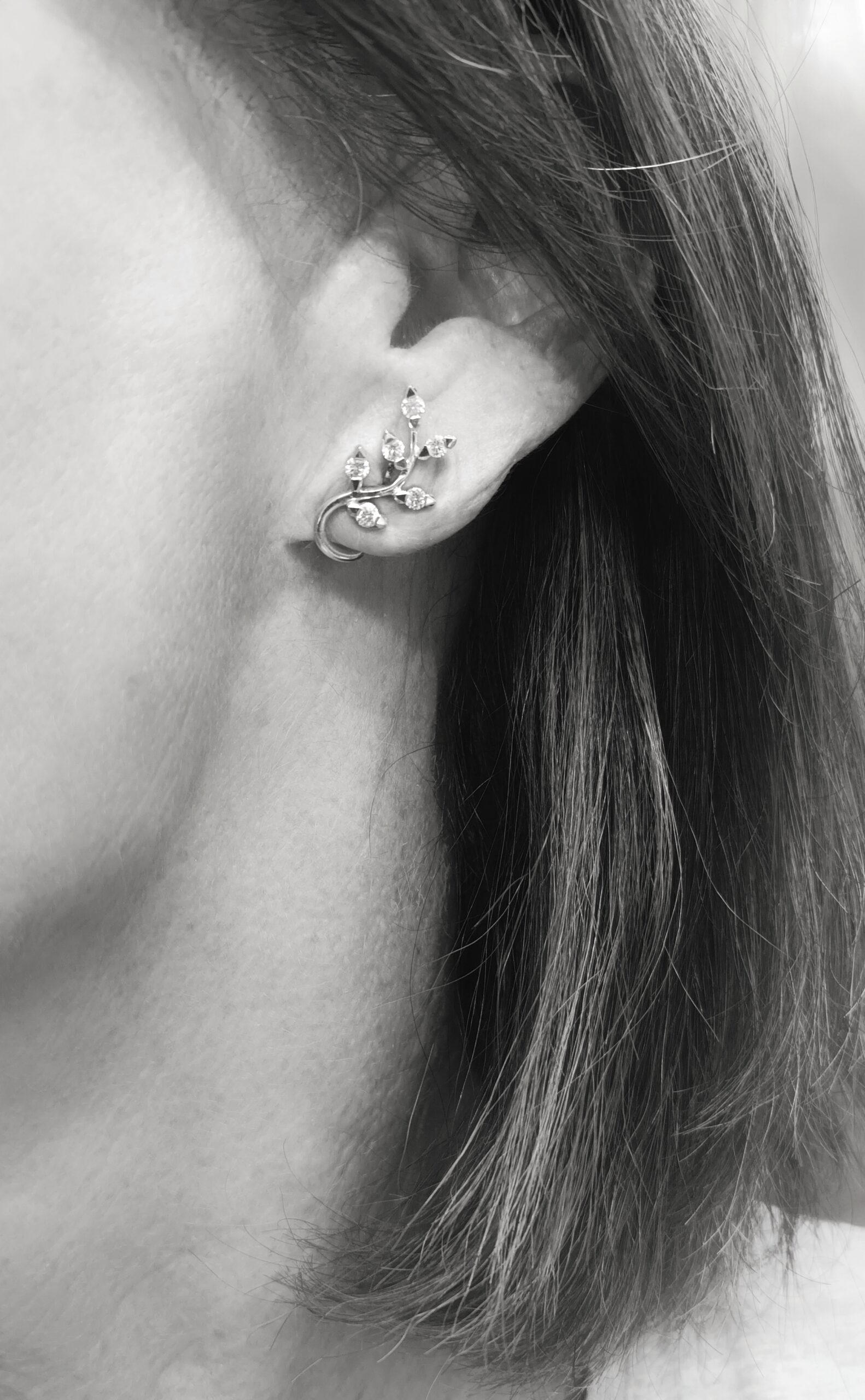 Pendientes 4029 Oro Blanco - Imagen 2