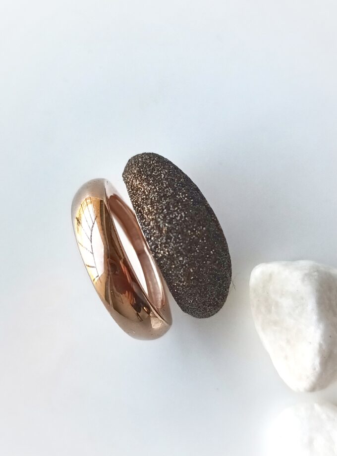 Anillo Pesavento 4252 Rosa Marrón