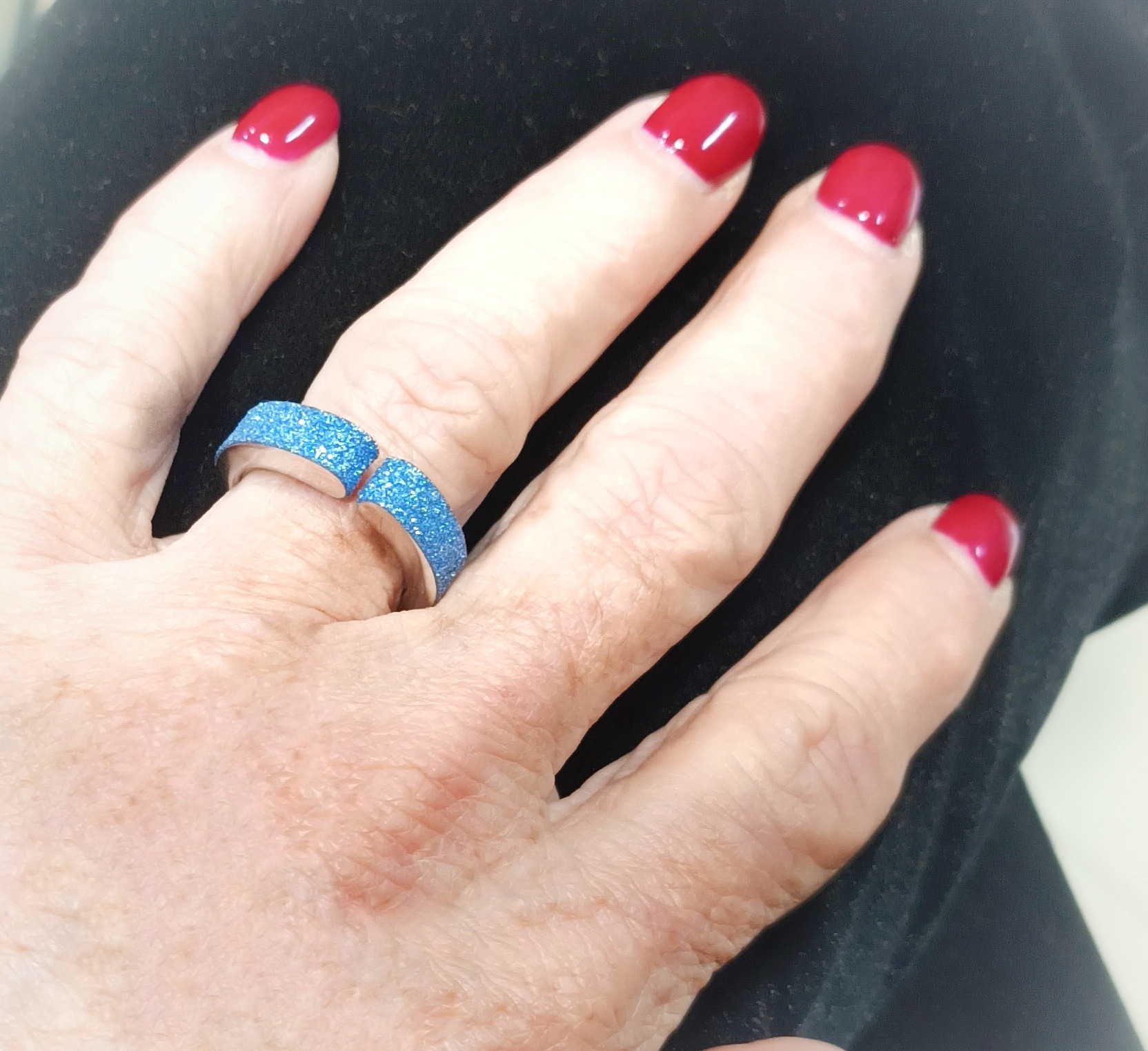 Anillo Pesavento 4253 Azul - Imagen 2