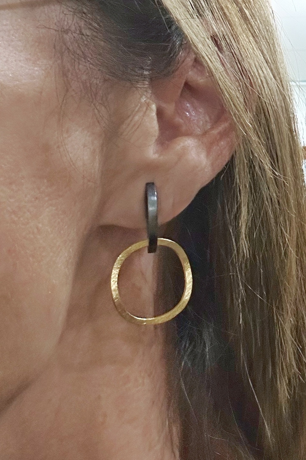 Pendientes Zaremski 4702 Golden-Black - Imagen 2
