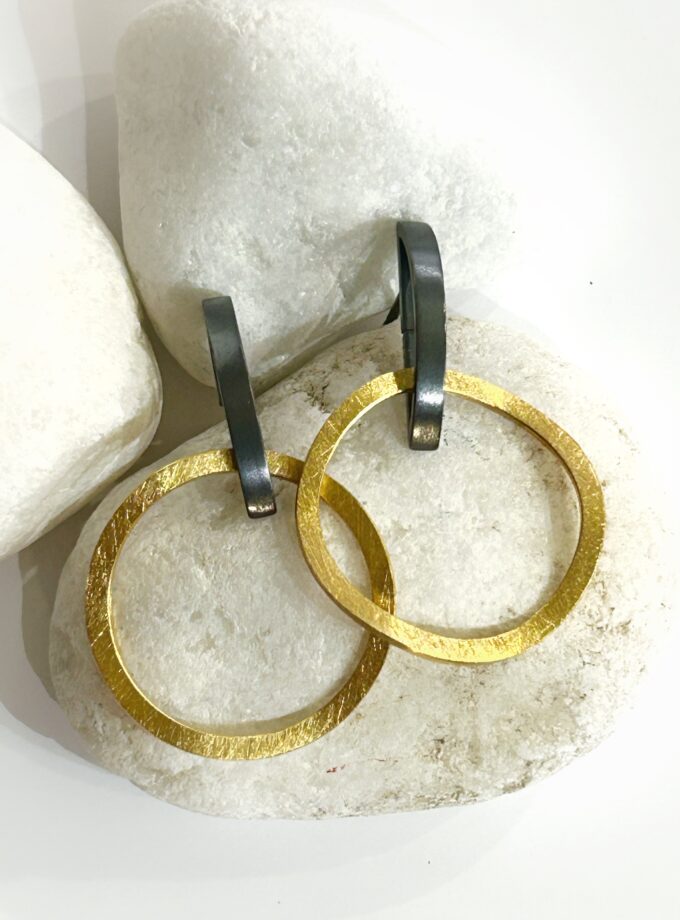 Pendientes Zaremski 4702 Golden-Black