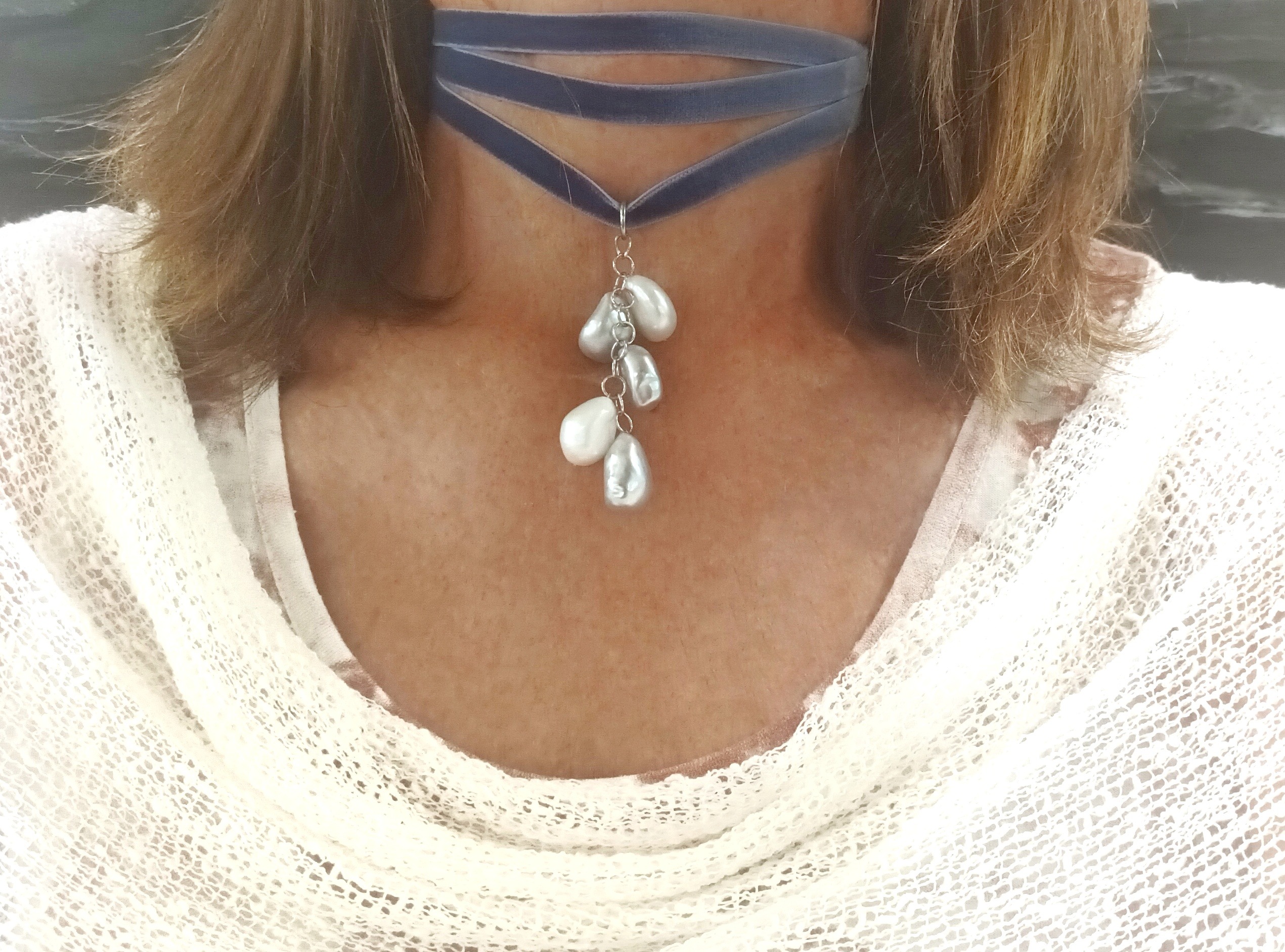 Collar Maja Plata - Imagen 2