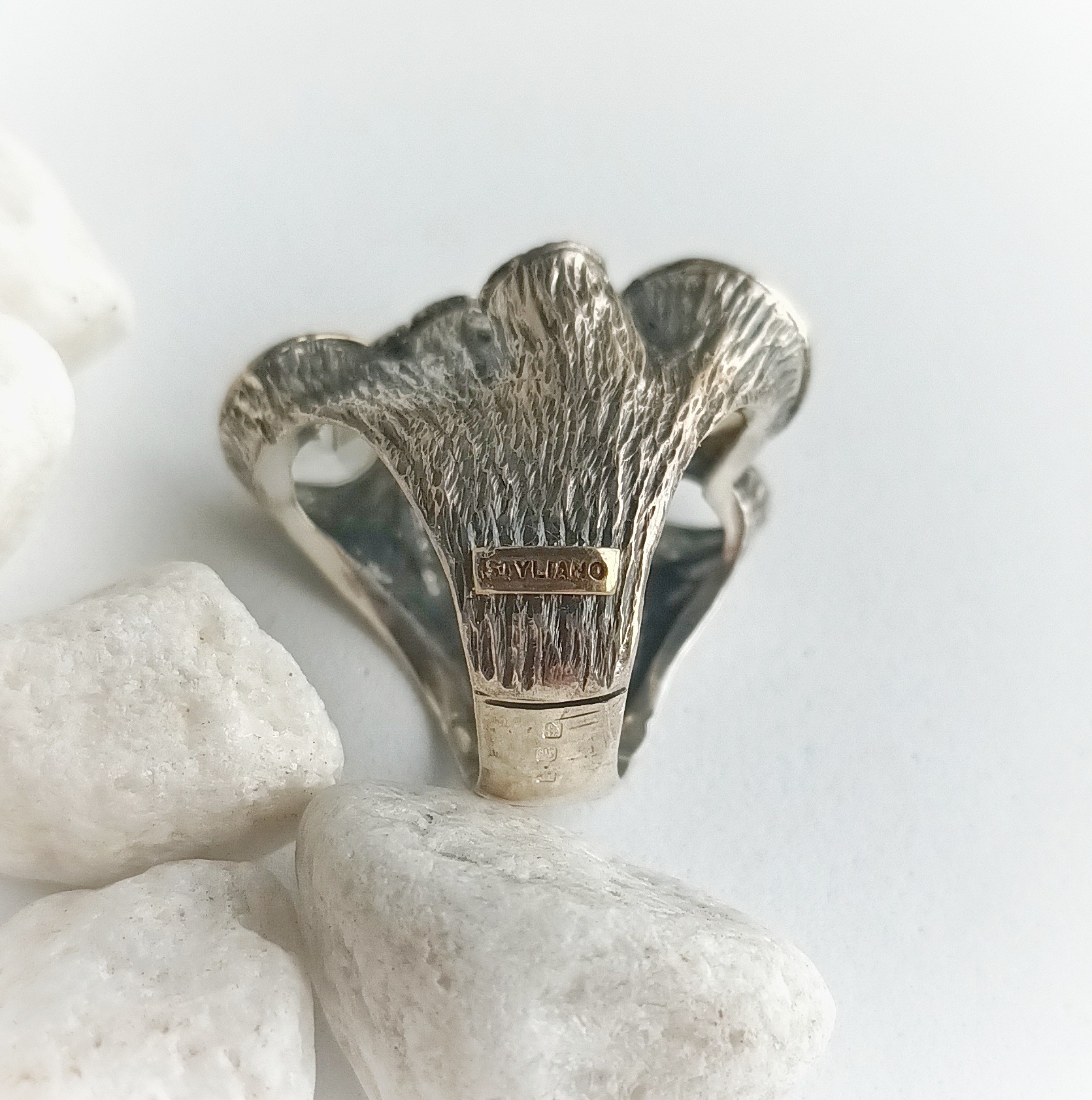 Anillo Styliano Citrino y cuarzo limón - Imagen 4