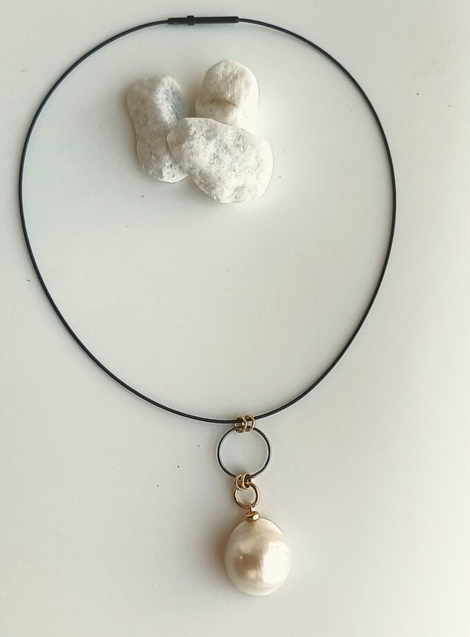 Collar Aros Perla 3774 Golden Black