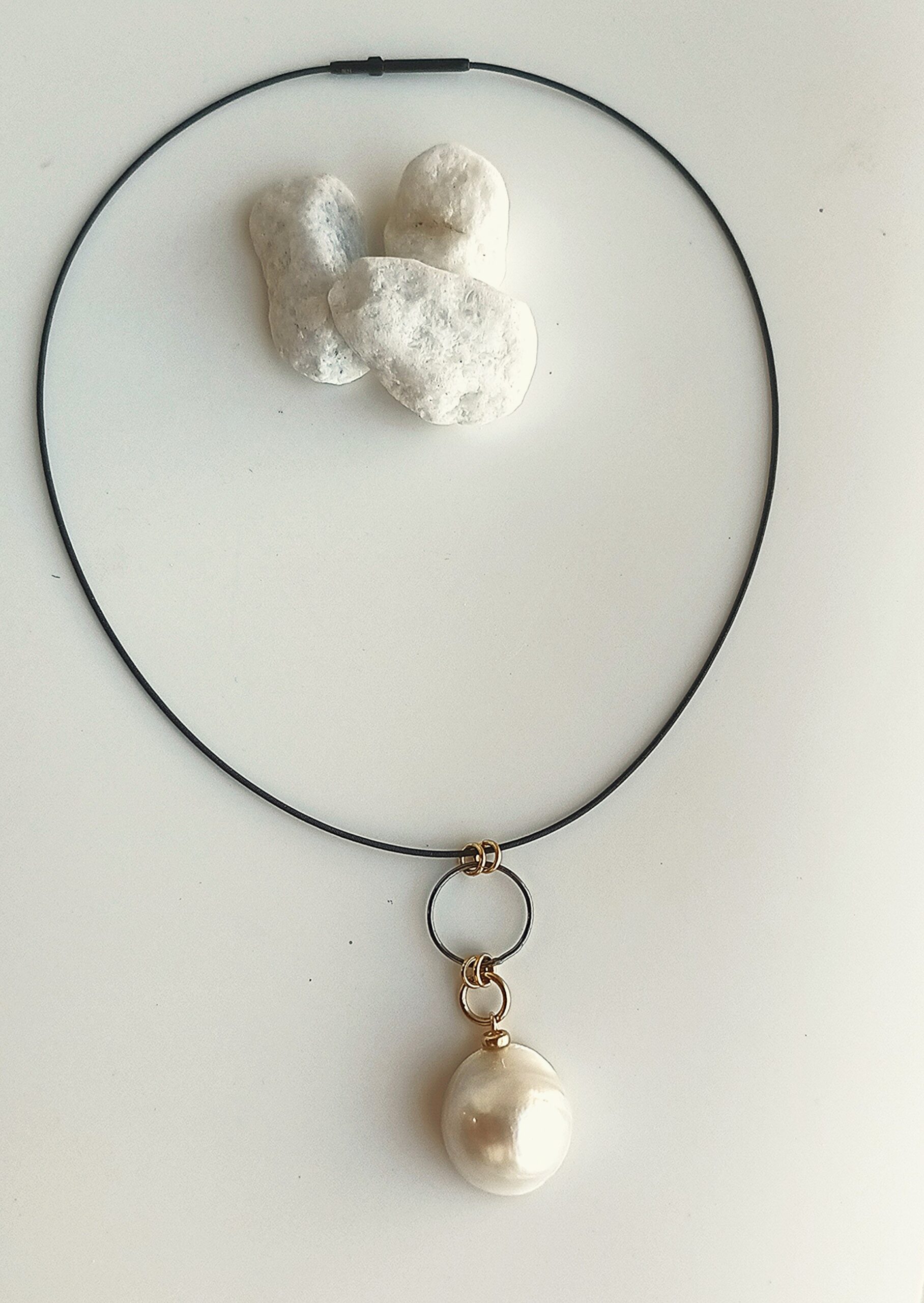 Collar Aros Perla 3774 Golden Black