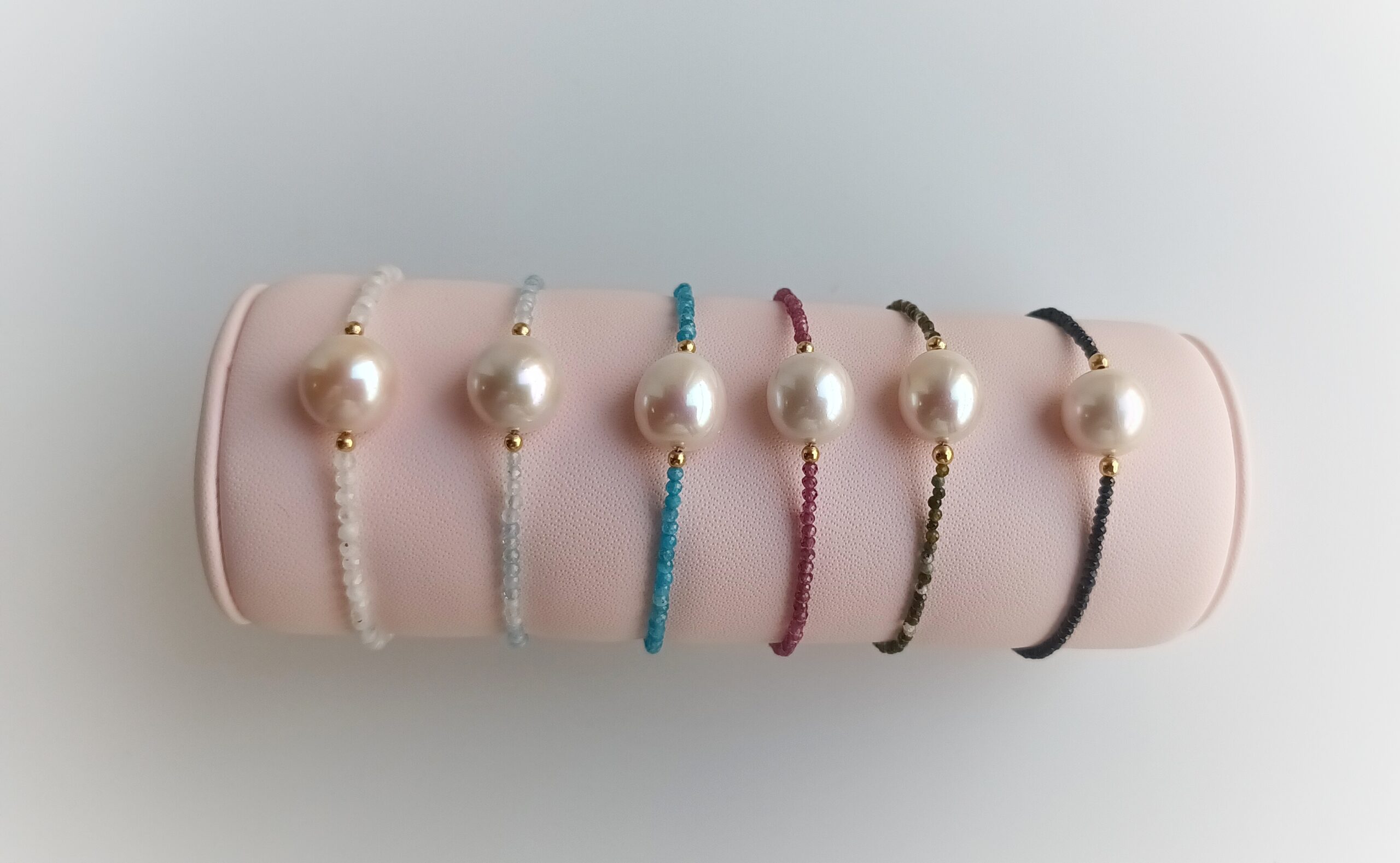 Pulseras piedras naturales perla grande - Imagen 4