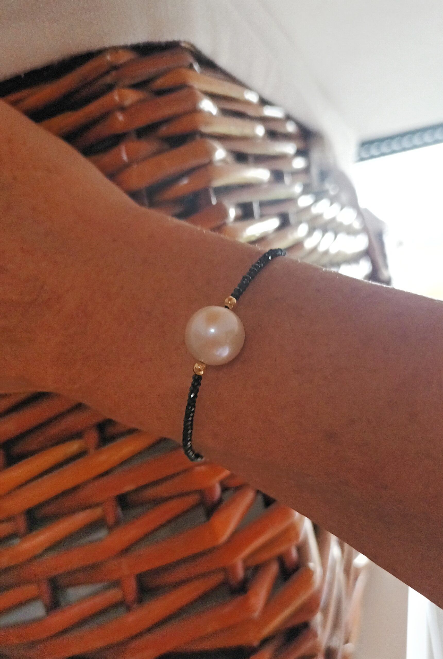 Pulseras piedras naturales perla grande - Imagen 3