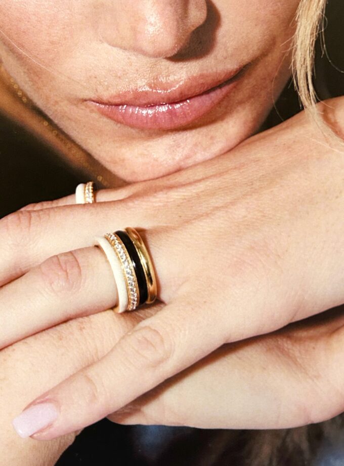 Anillo Labrioro Double Circle