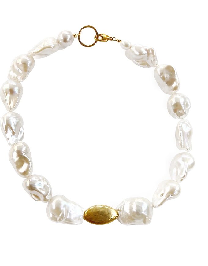 Collar perlas Almendra