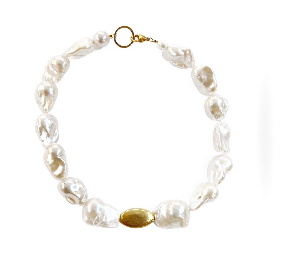 Collar perlas Almendra