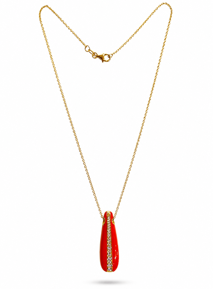 Collar Labrioro Luna Naranja