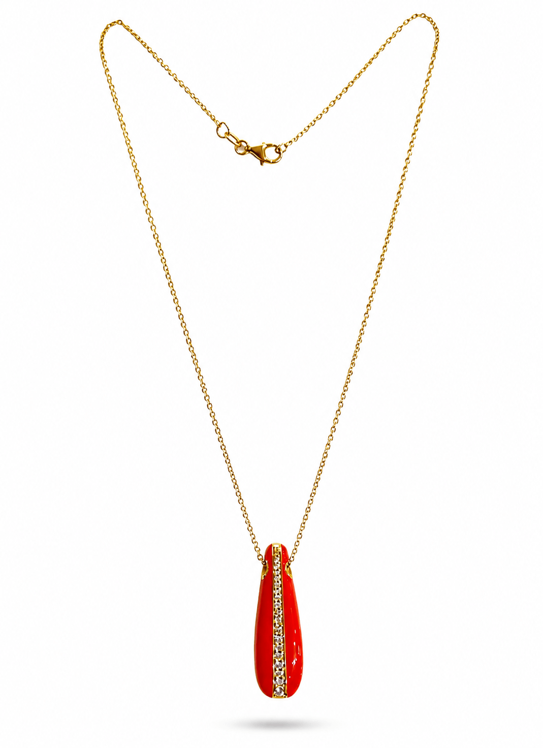 Collar Labrioro Luna Naranja