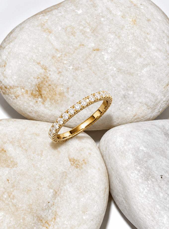 Anillo Ilusión oro amarillo y brillantes