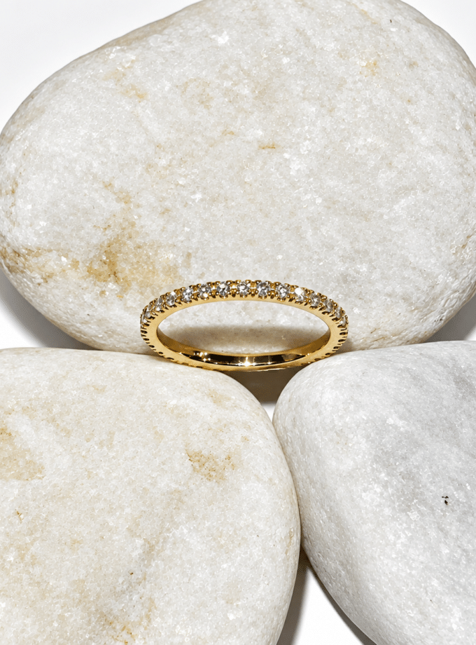 Anillo Fiancé oro amarillo Brillantes