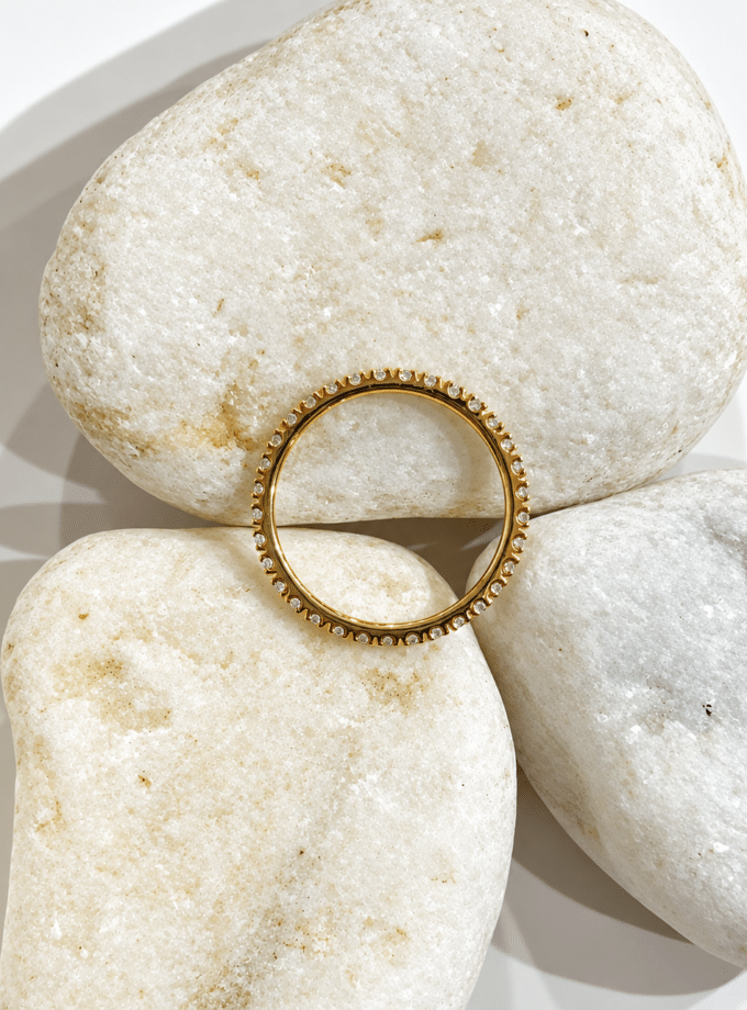 Anillo Fiancé oro amarillo Brillantes