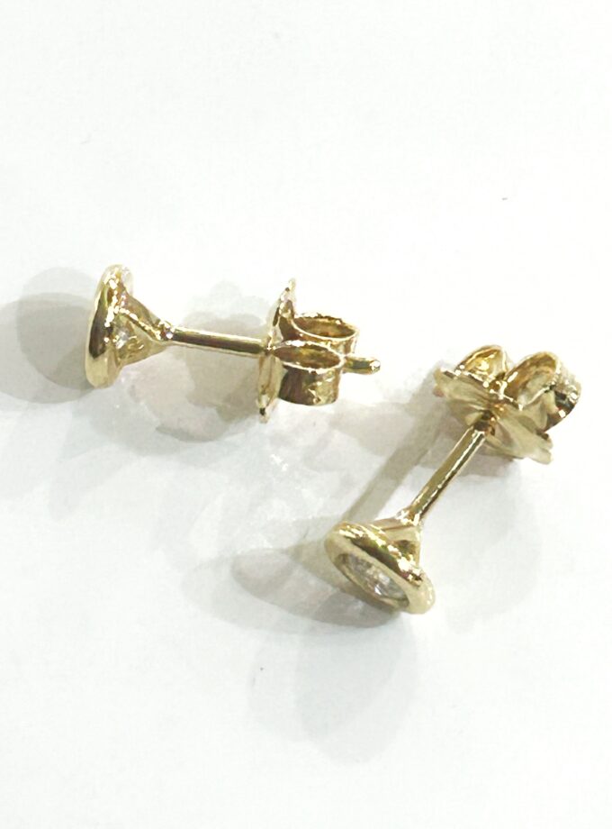 Pendientes oro amarillo chatón